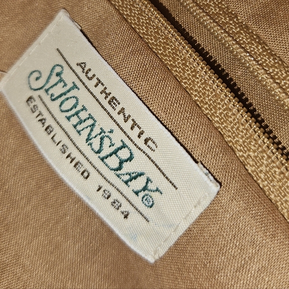 Vtg Wicker Woven St. John's Bay Palm Small Handbag Pre-owned - Picture 9 of 15